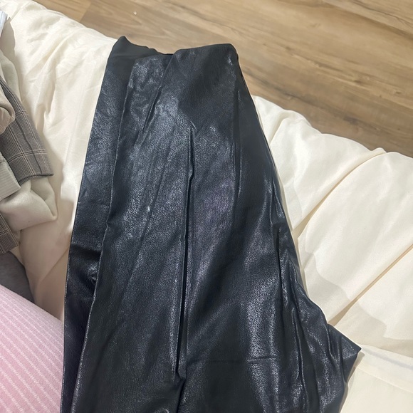 Commando Black Faux Leather leggings - Picture 2 of 3